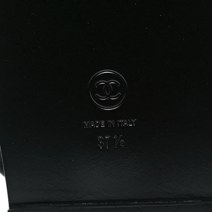 Chanel Lambskin Velcro Dad Sandals 37.5 So Black 6 of 9