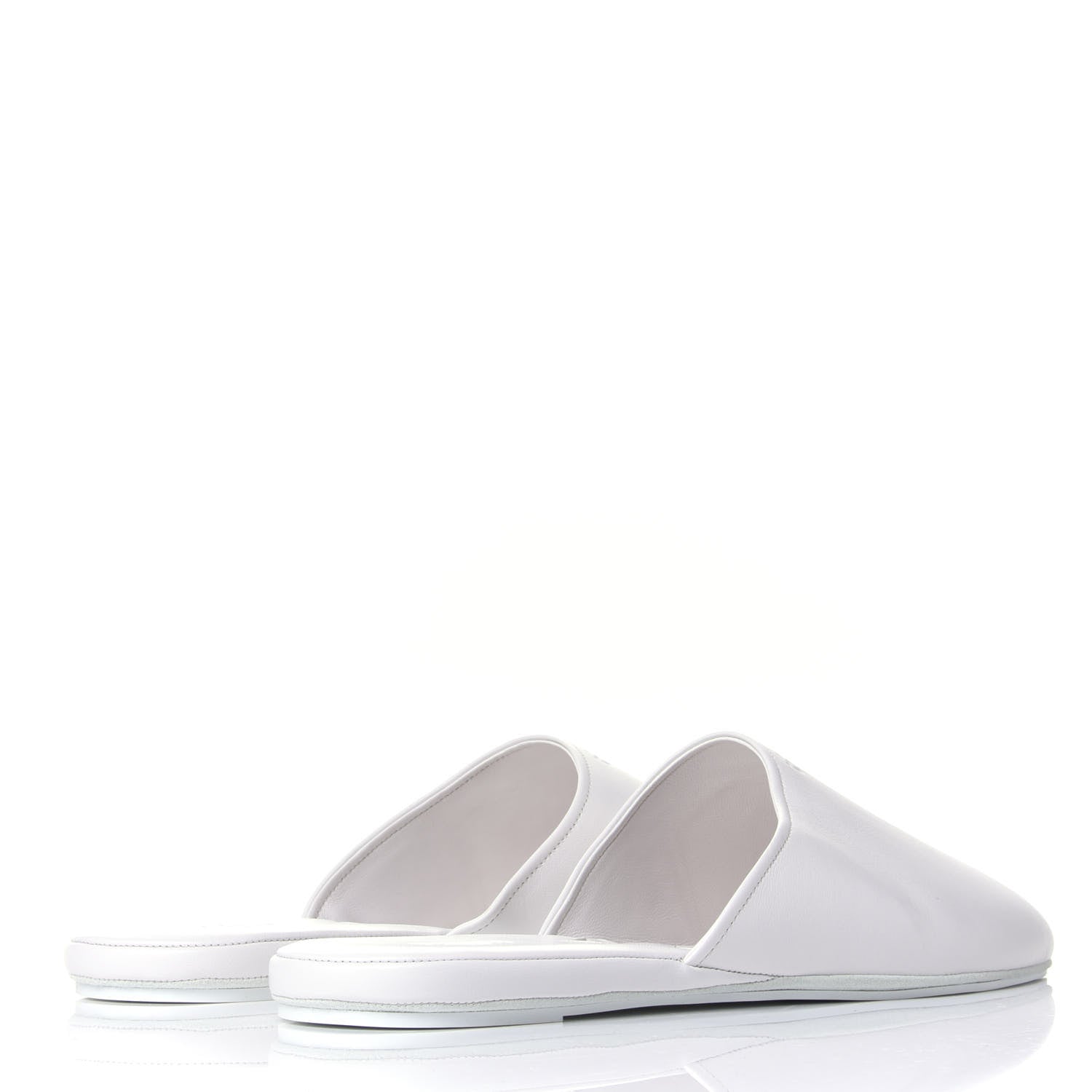 Fendi Nappa Mens Slippers 11 White 4 of 10