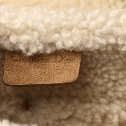 Christian Dior Shearling Saddle Bag Camel 8 of 10