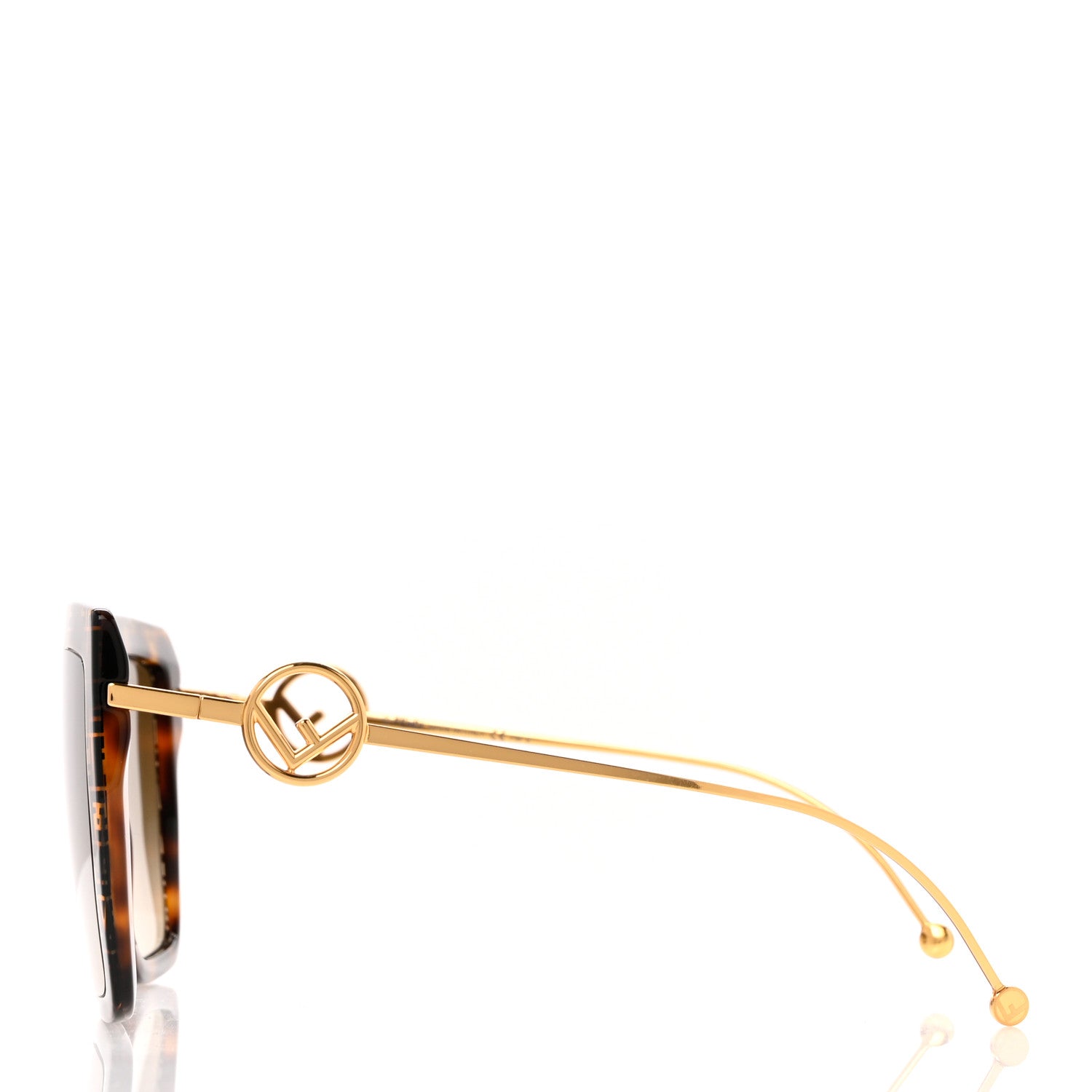 Fendi Acetate Metal F is Fendi FF Butterfly Sunglasses FF 0410/S Havana 3 of 7