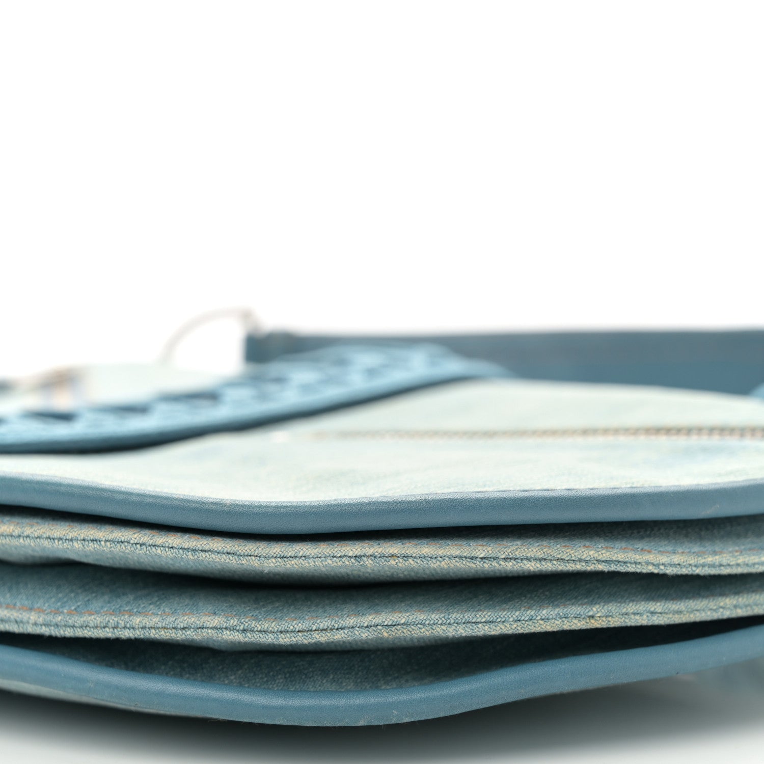 Christian Dior Denim Admit It Hobo Blue 13 of 15