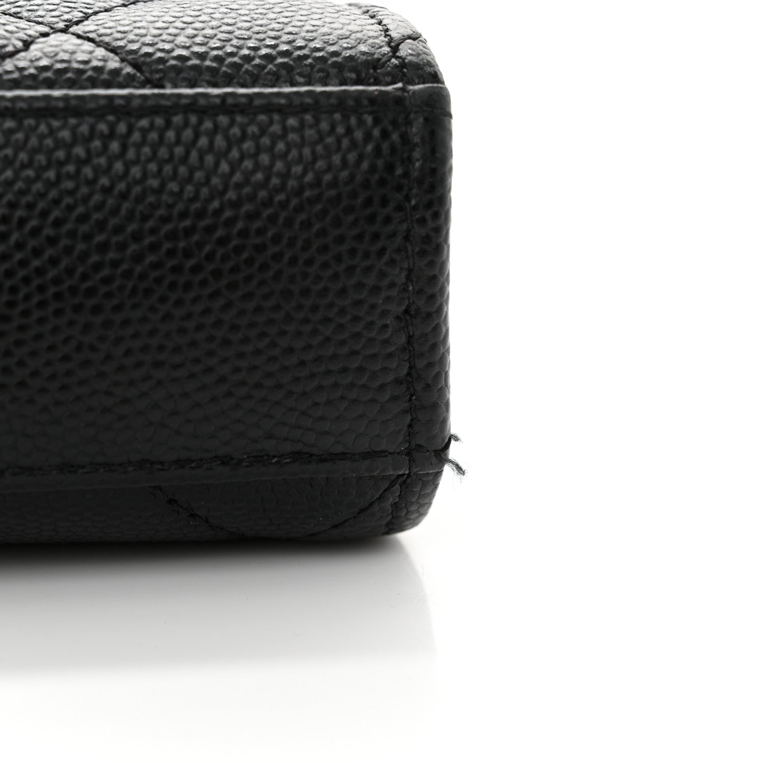 Chanel Caviar Quilted Chain Match Top Handle Phone Holder With Chain Black 14 of 15