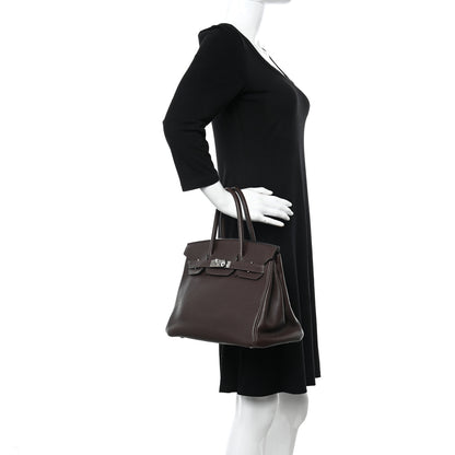 Hermes Togo Birkin 30 Chocolate 2 of 14