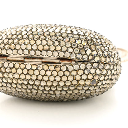 Judith Leiber Swarovski Crystal Chatelaine Minaudiere Silver 9 of 15