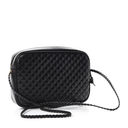 Gucci Calfskin Web Trapuntata Small GG Shoulder Bag Black 3 of 10