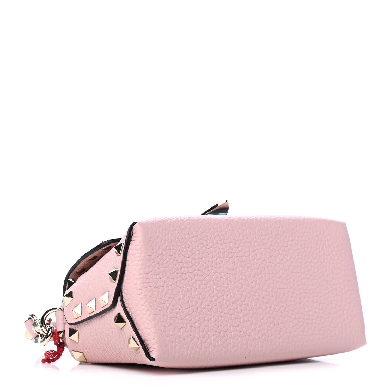 Valentino Garavani Pebbled Calfskin Mini Rockstud Crossbody Bag Water Rose 3 of 4