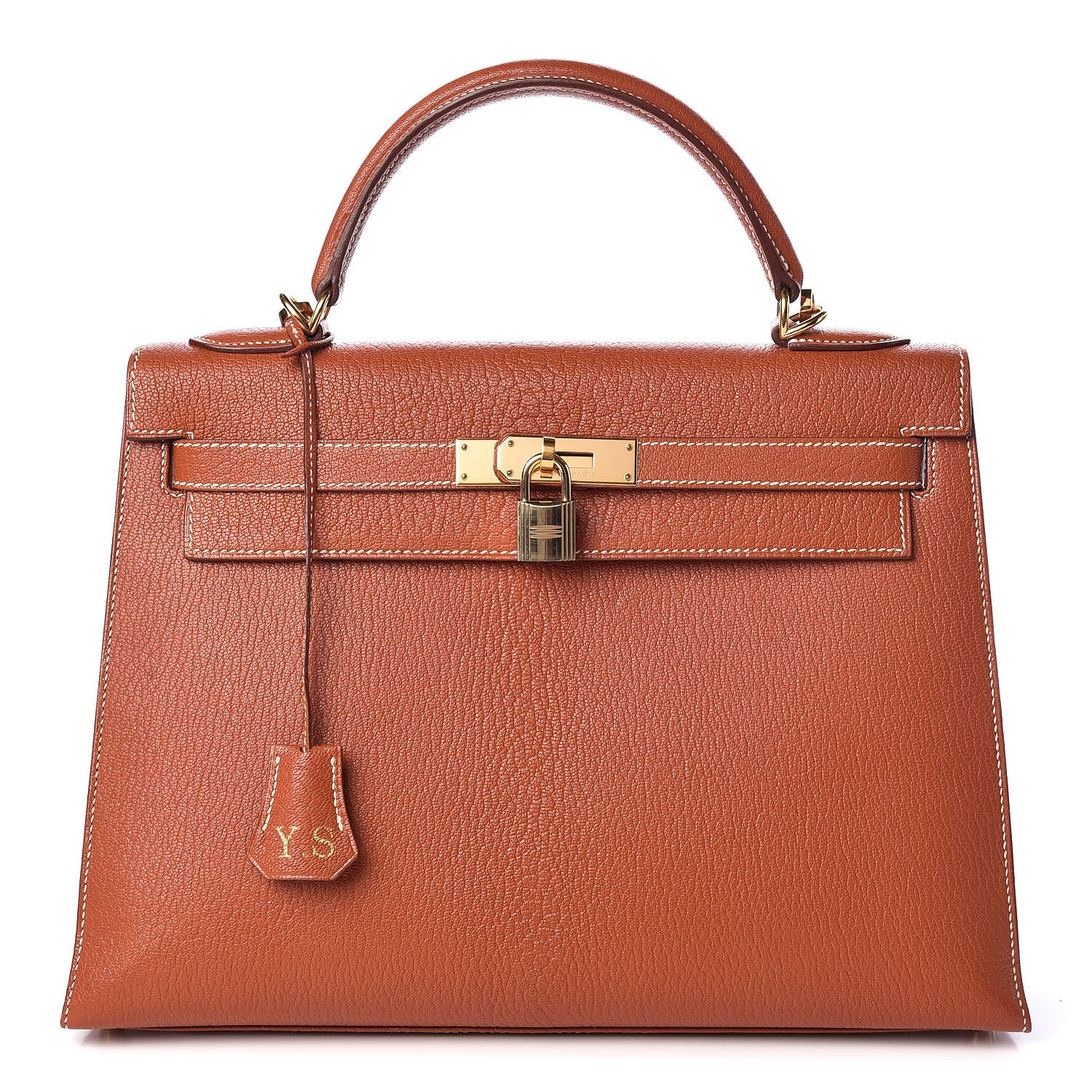Hermes Chevre De Coromandel Kelly Sellier 32 Brique 1 of 36