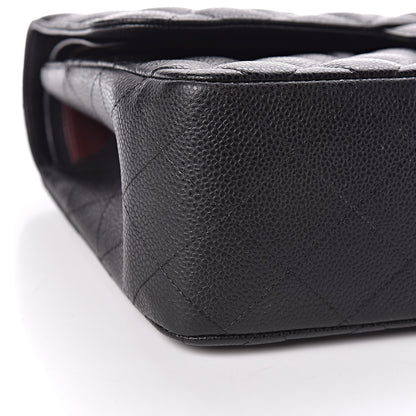 Chanel Caviar Quilted Jumbo Double Flap Black 23 of 24