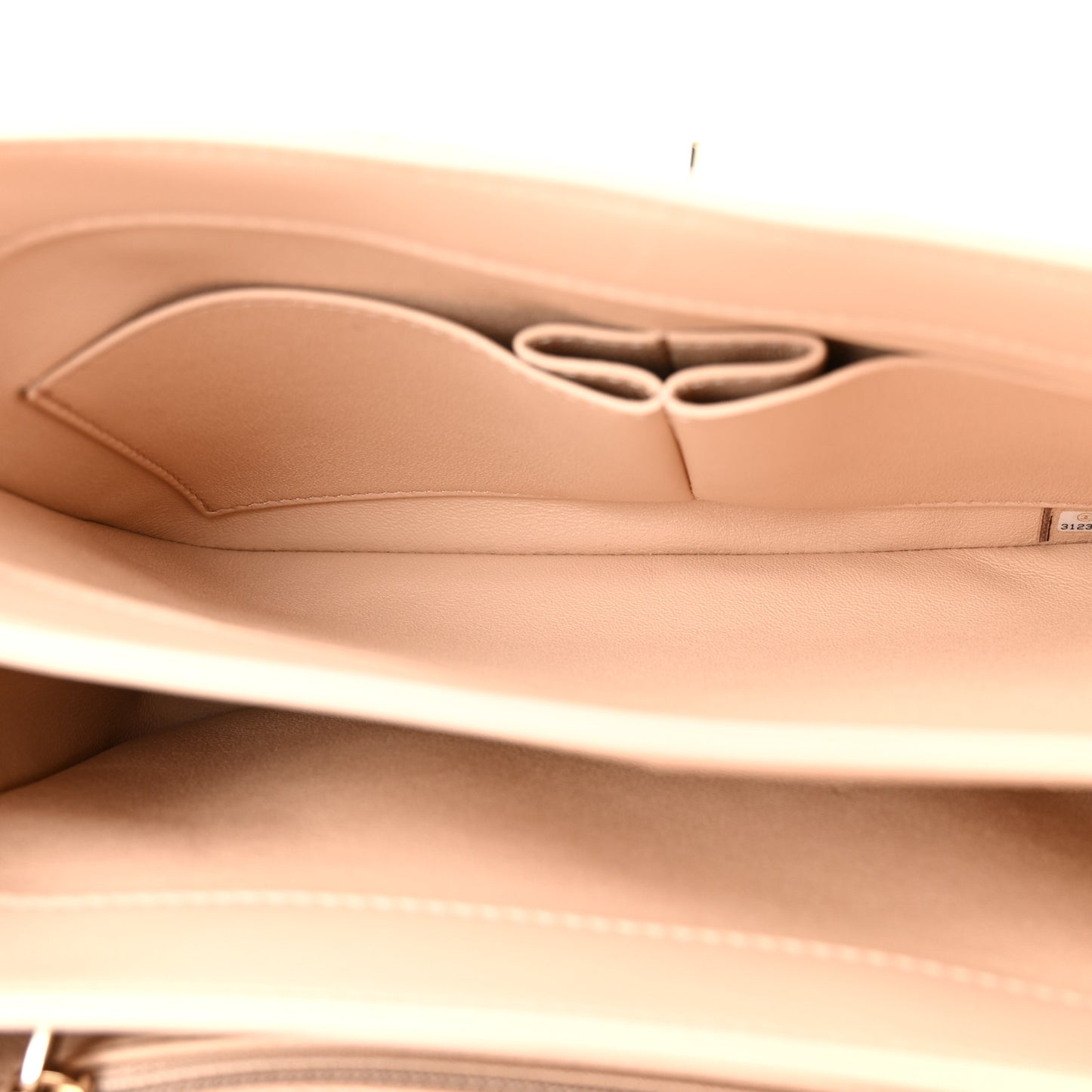 Lambskin Quilted Small Trendy CC Dual Handle Flap Bag Beige