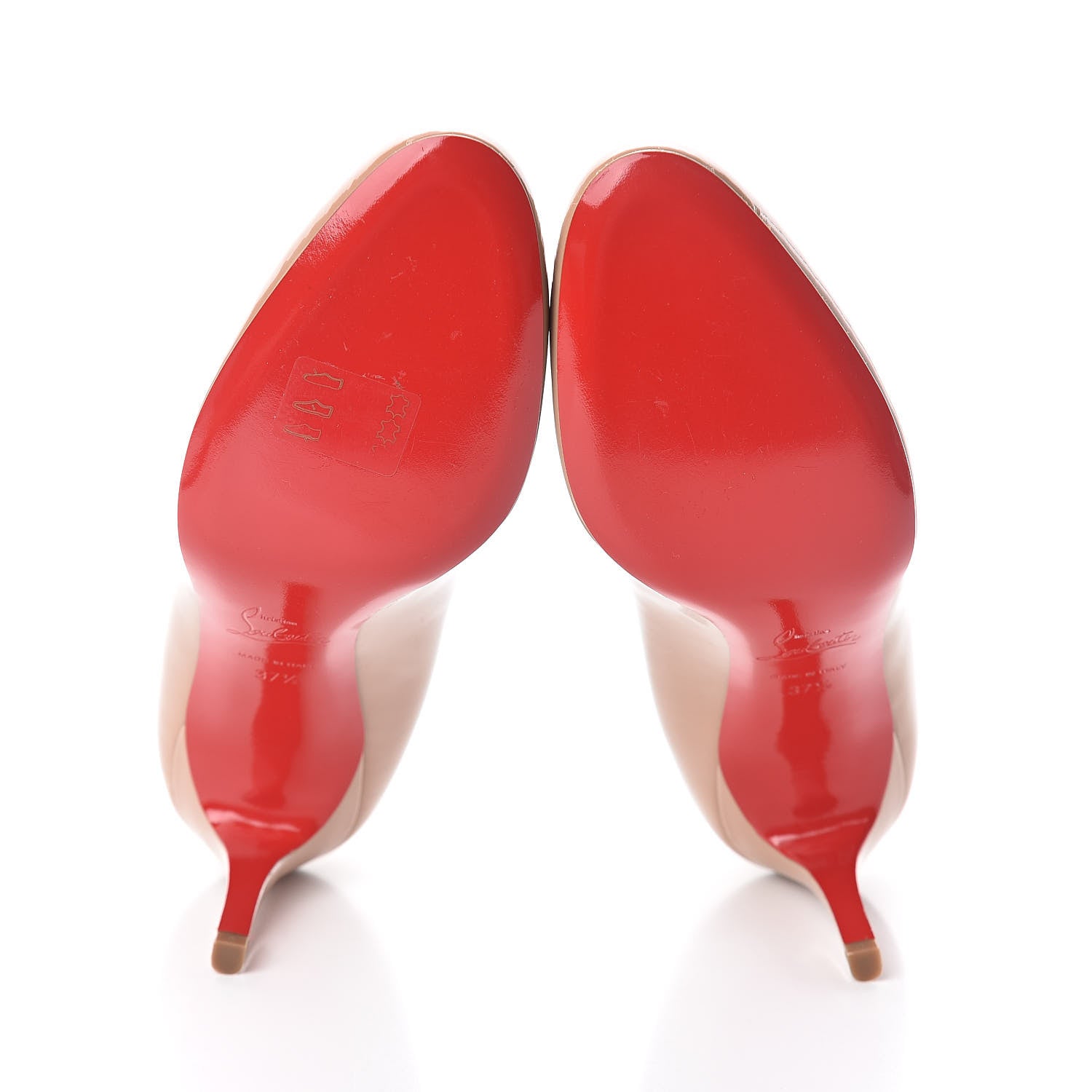 Christian Louboutin Patent Simple 85 Pumps 37.5 Nude 7 of 7