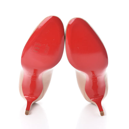 Christian Louboutin Patent Simple 85 Pumps 37.5 Nude 7 of 7