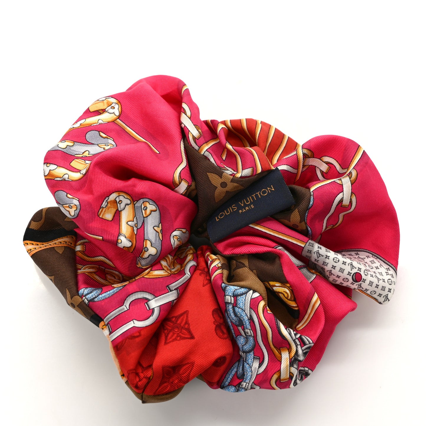 Silk Monogram Be Mindful Trop Chou Scrunchie