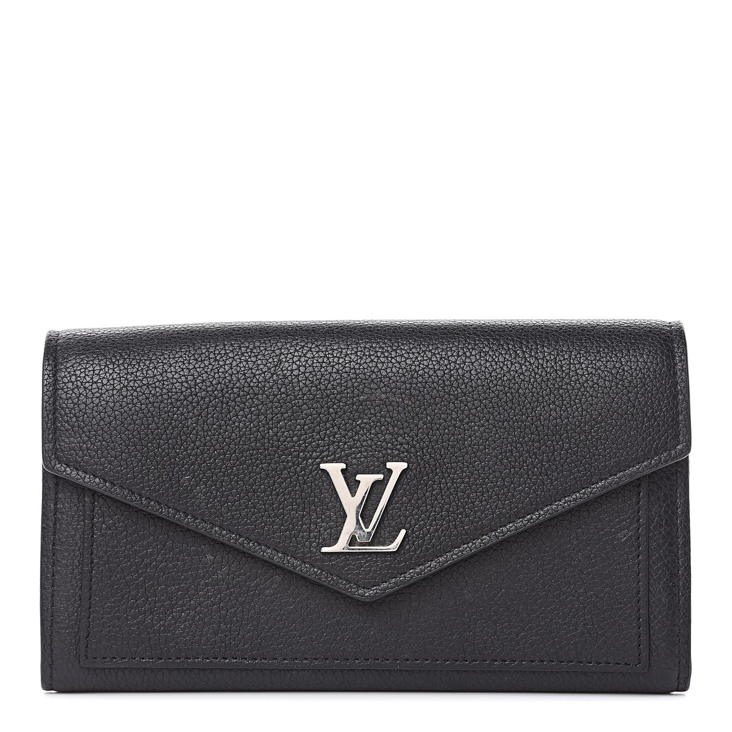 Soft Calfskin My Lockme Wallet Black
