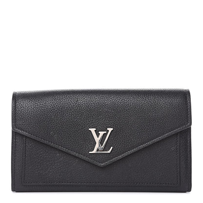 Louis Vuitton Soft Calfskin My Lockme Wallet Black 1 of 11