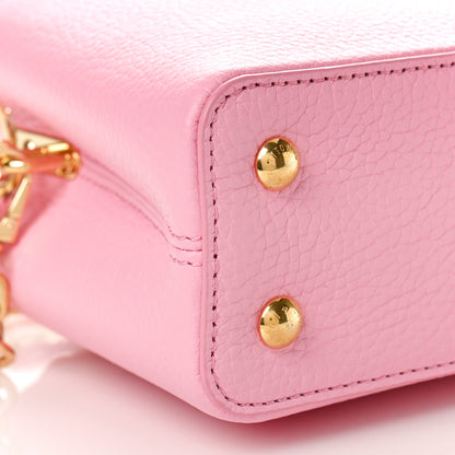 Louis Vuitton Taurillon Flower Chain Capucines Mini Candy Pink 8 of 9