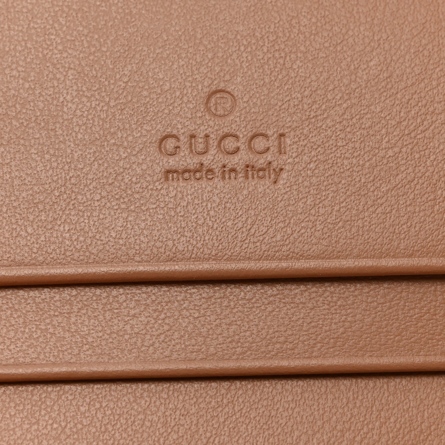 Gucci Calfskin Matelasse Monochrome GG Marmont Card Case Wallet Camelia 6 of 8