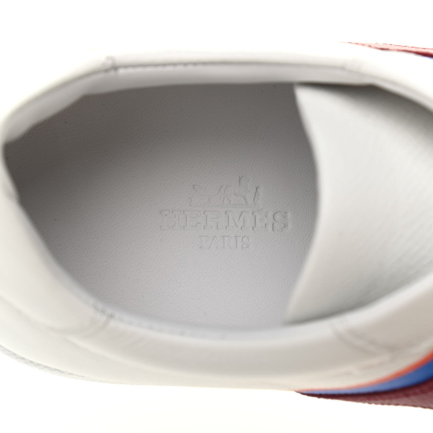 Hermes Epsom Womens Boomerang Sneakers 38.5 Multicolore Rose Pale 6 of 8
