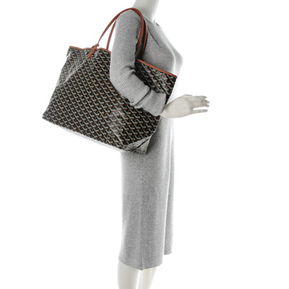 Goyard Goyardine Saint Louis GM Black Gold 2 of 10