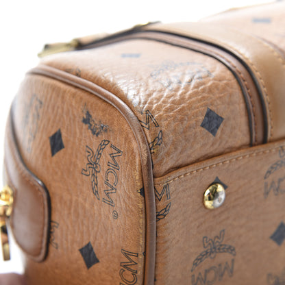 MCM Visetos Boston Bag Cognac 9 of 19