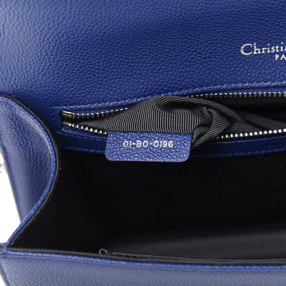 Christian Dior Grained Calfskin Medium Diorama Flap Bag Bleu De Minuit 8 of 11