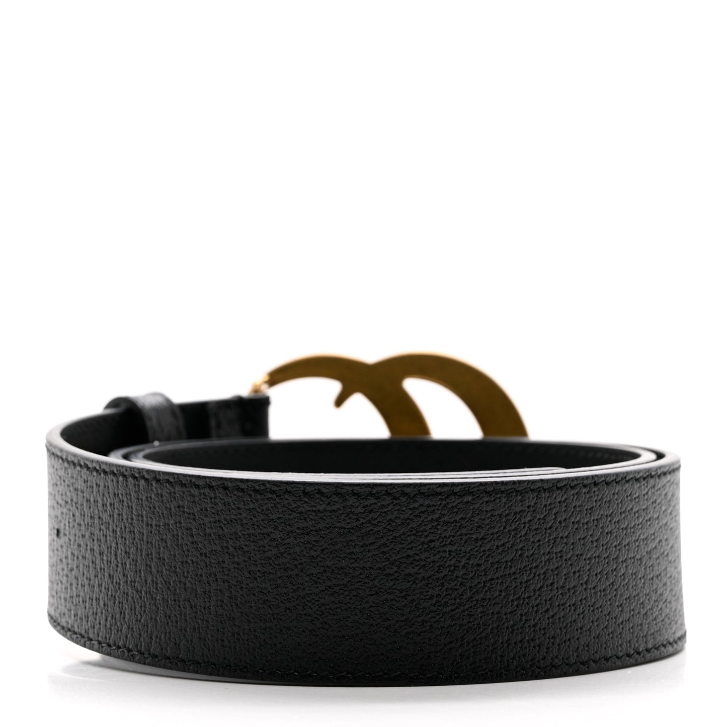 Textured Calfskin Double G 40mm Belt 85 34 Black
