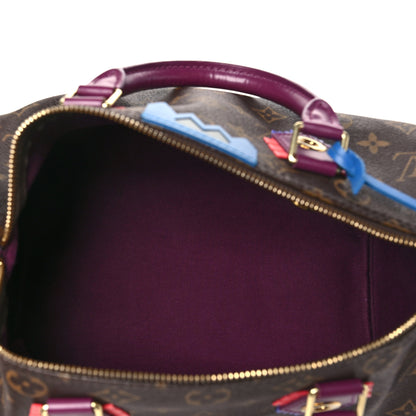 Louis Vuitton Monogram Totem Speedy 30 Magenta 5 of 10
