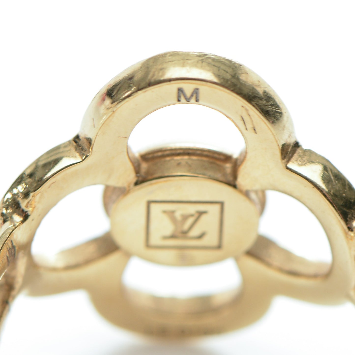 Strass Encrusted Flower Power Ring M