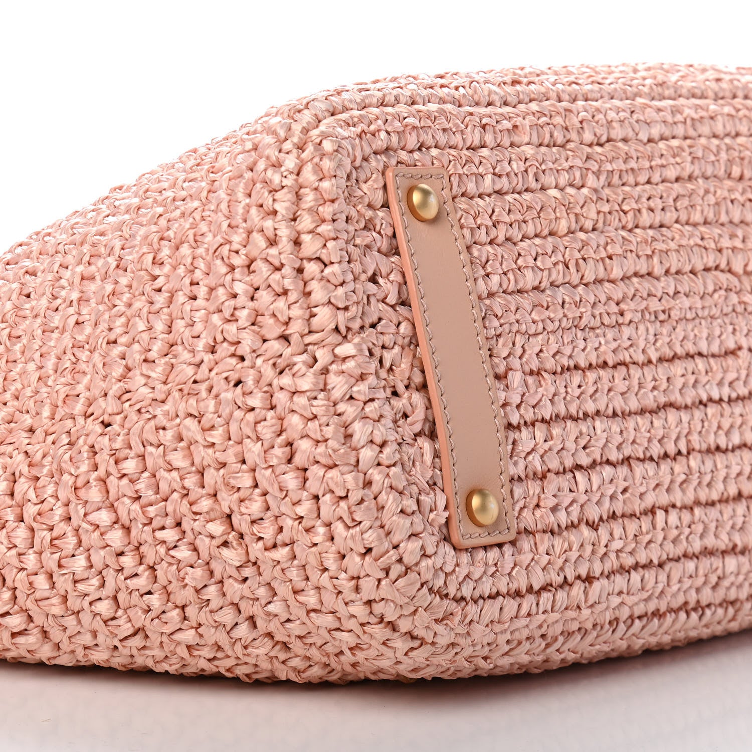 Chanel Straw Raffia Tote Pink 8 of 13