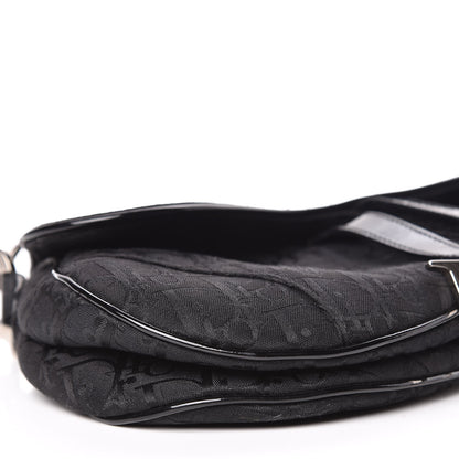 Christian Dior Monogram Saddle Bag Black 5 of 18