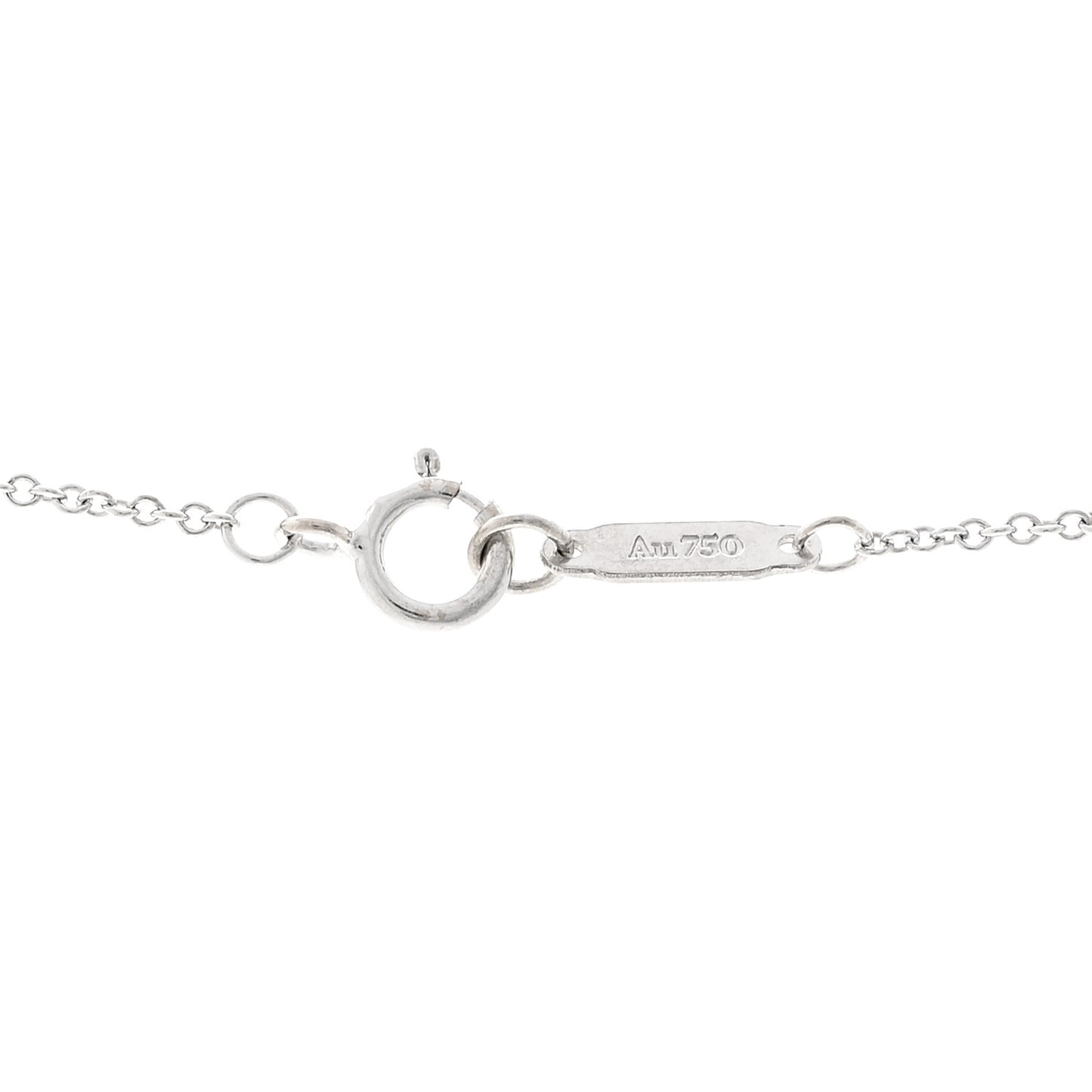 18K White Gold Diamond Cultured Pearl 7-7.5mm Pendant Necklace