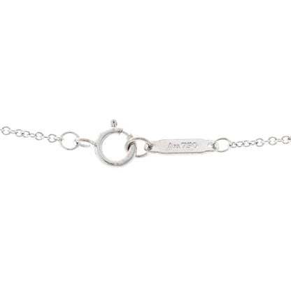 Tiffany 18K White Gold Diamond Cultured Pearl 7-7.5mm Pendant Necklace 5 of 6
