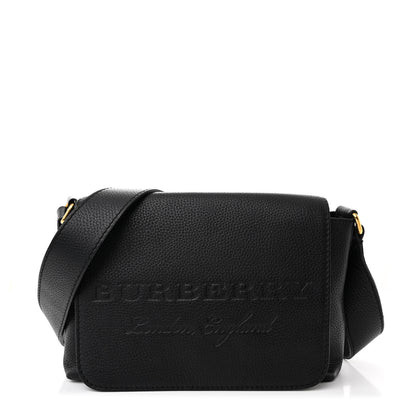 Burberry Signature Grain Medium Burleigh Crossbody Bag Black 1 of 12