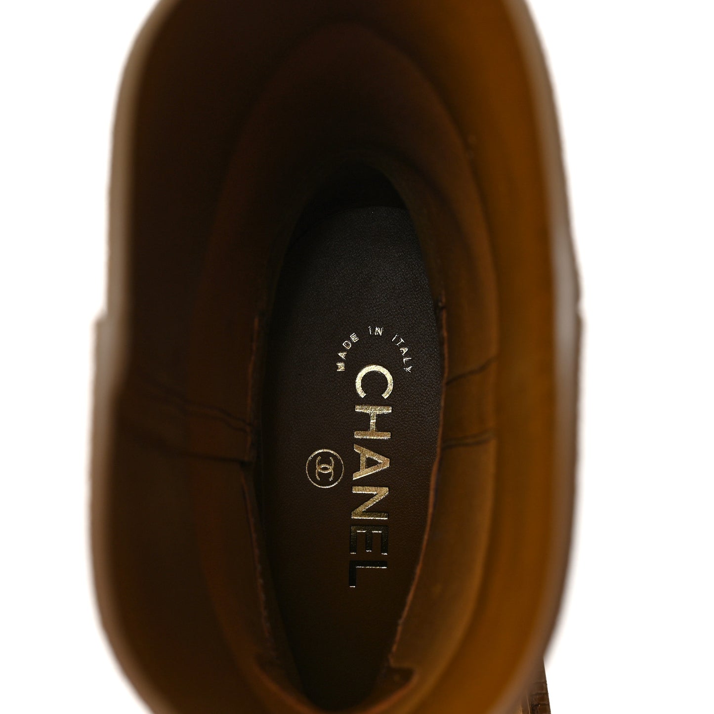 Suede Quilted Cap Toe Boots 36 Brown