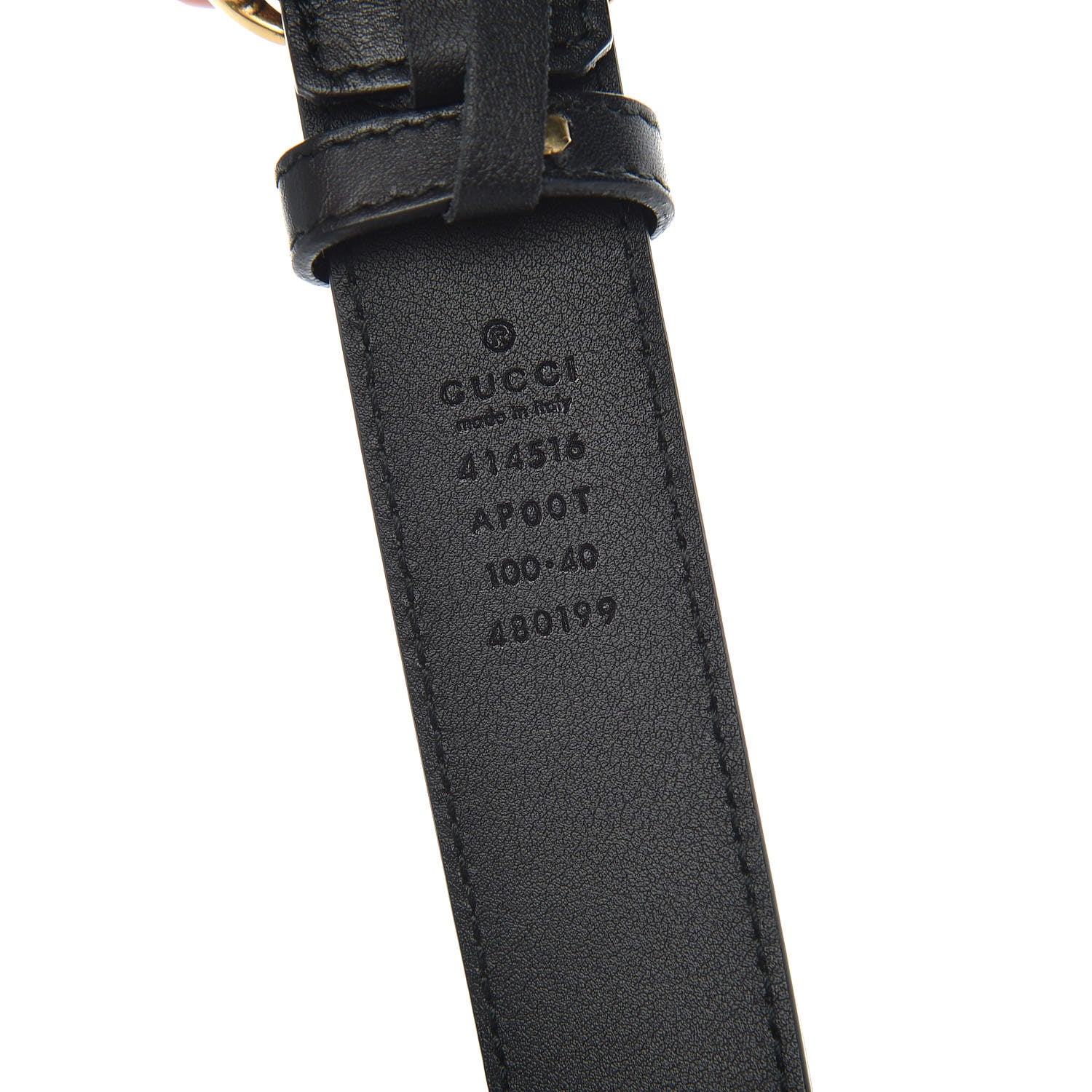 Gucci Calfskin Double G 30mm Belt 100 40 Black 4 of 8