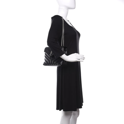 Saint Laurent Calfskin Y Quilted Monogram Small Loulou Chain Satchel Black 2 of 8