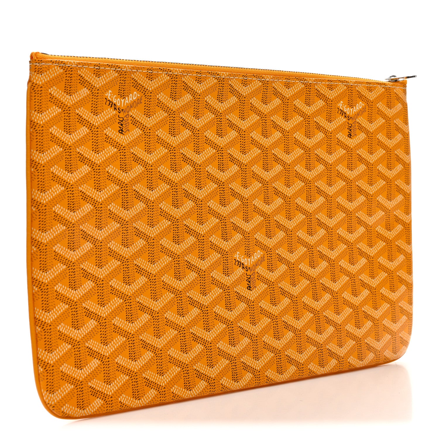 Goyard Goyardine Senat Pochette MM Yellow 3 of 7