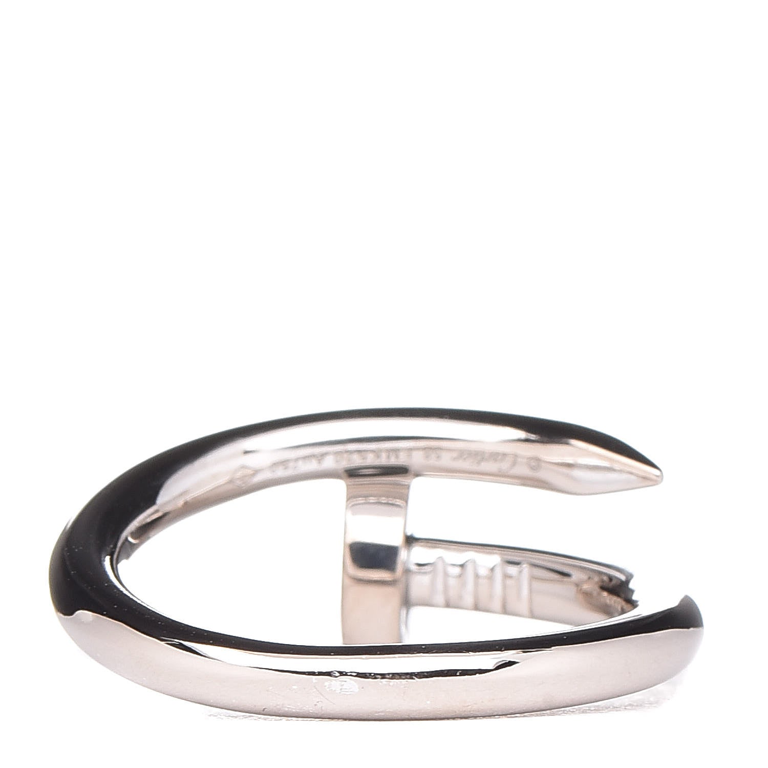 Cartier 18K White Gold Juste Un Clou Ring 58 5 8.25 3 of 5