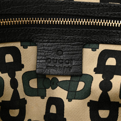 Gucci Monogram Medium Jolicoeur Tote Black 6 of 14