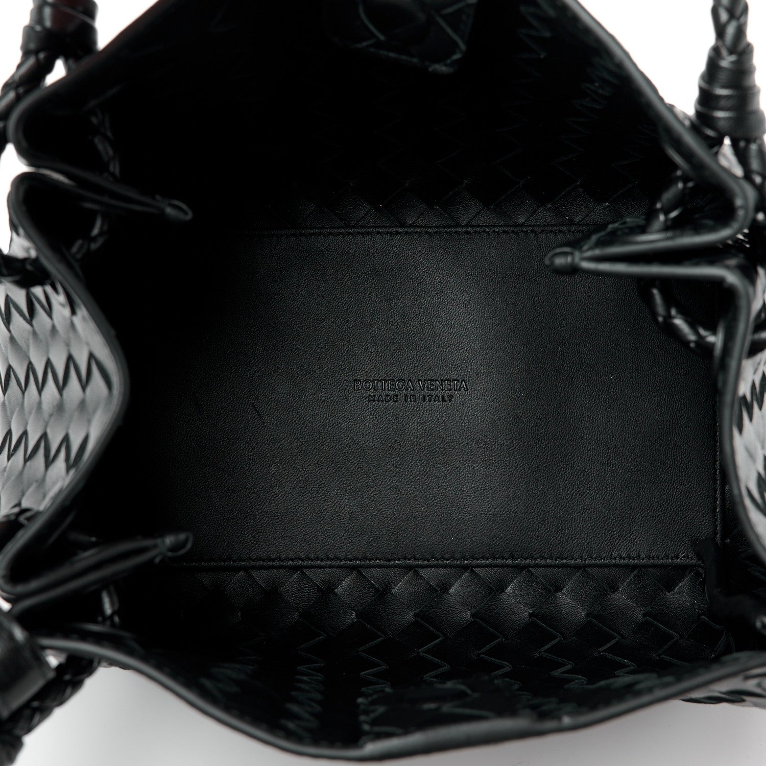 Bottega Veneta Nappa Intrecciato Small Parachute Shoulder Bag Black 5 of 9