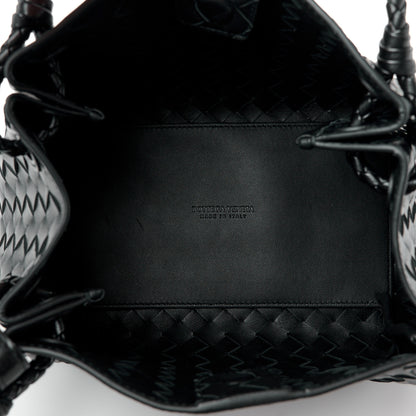 Bottega Veneta Nappa Intrecciato Small Parachute Shoulder Bag Black 5 of 9