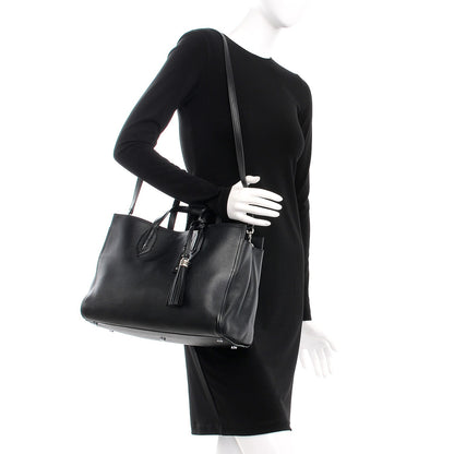 Saint Laurent Calfskin Medium Amber Tote Black 2 of 5