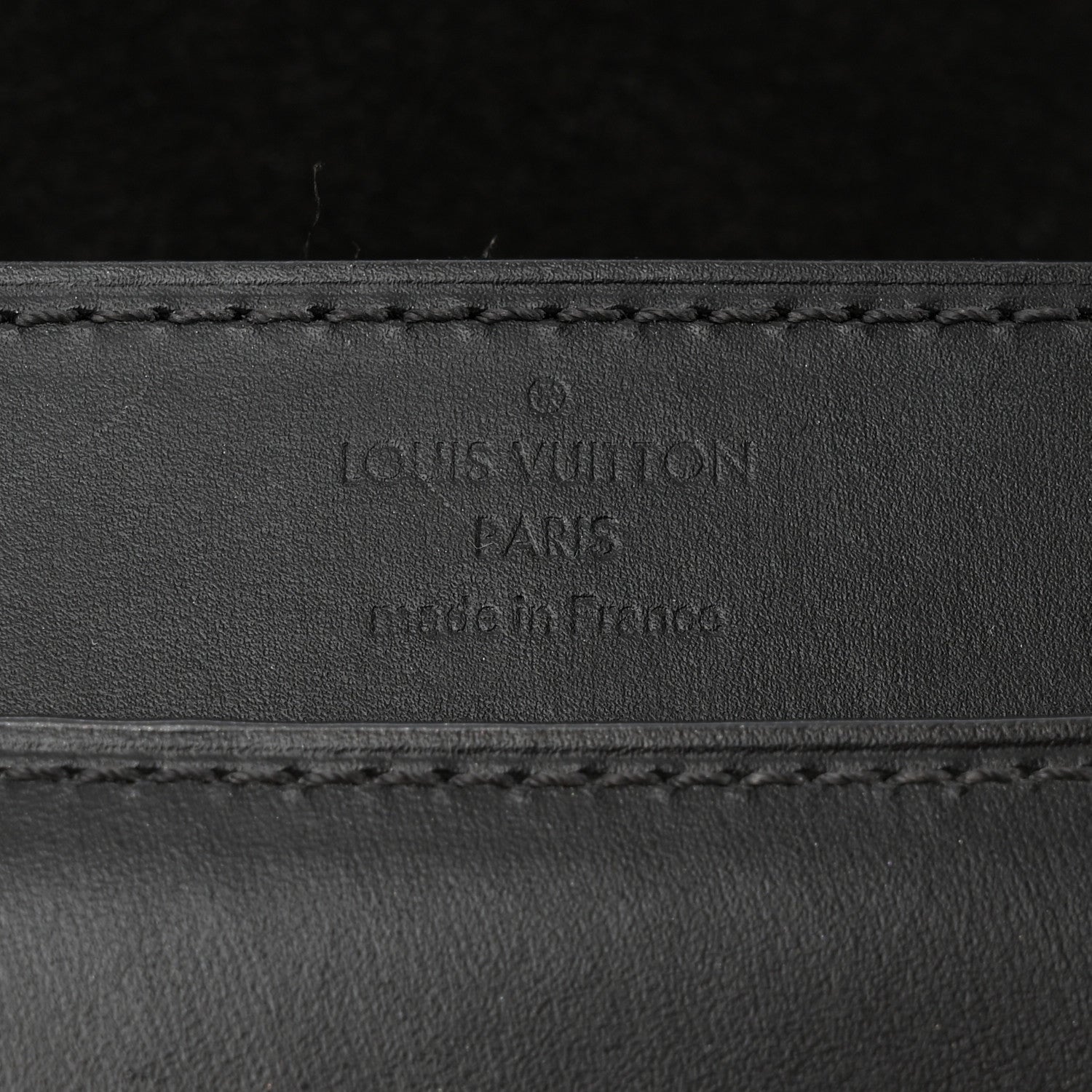 Louis Vuitton Calfskin Chain Louise MM Black 6 of 13