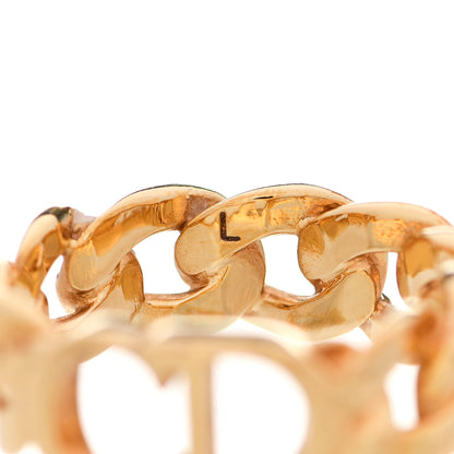 Christian Dior Metal Danseuse Etoile Chain Ring L Gold 3 of 7