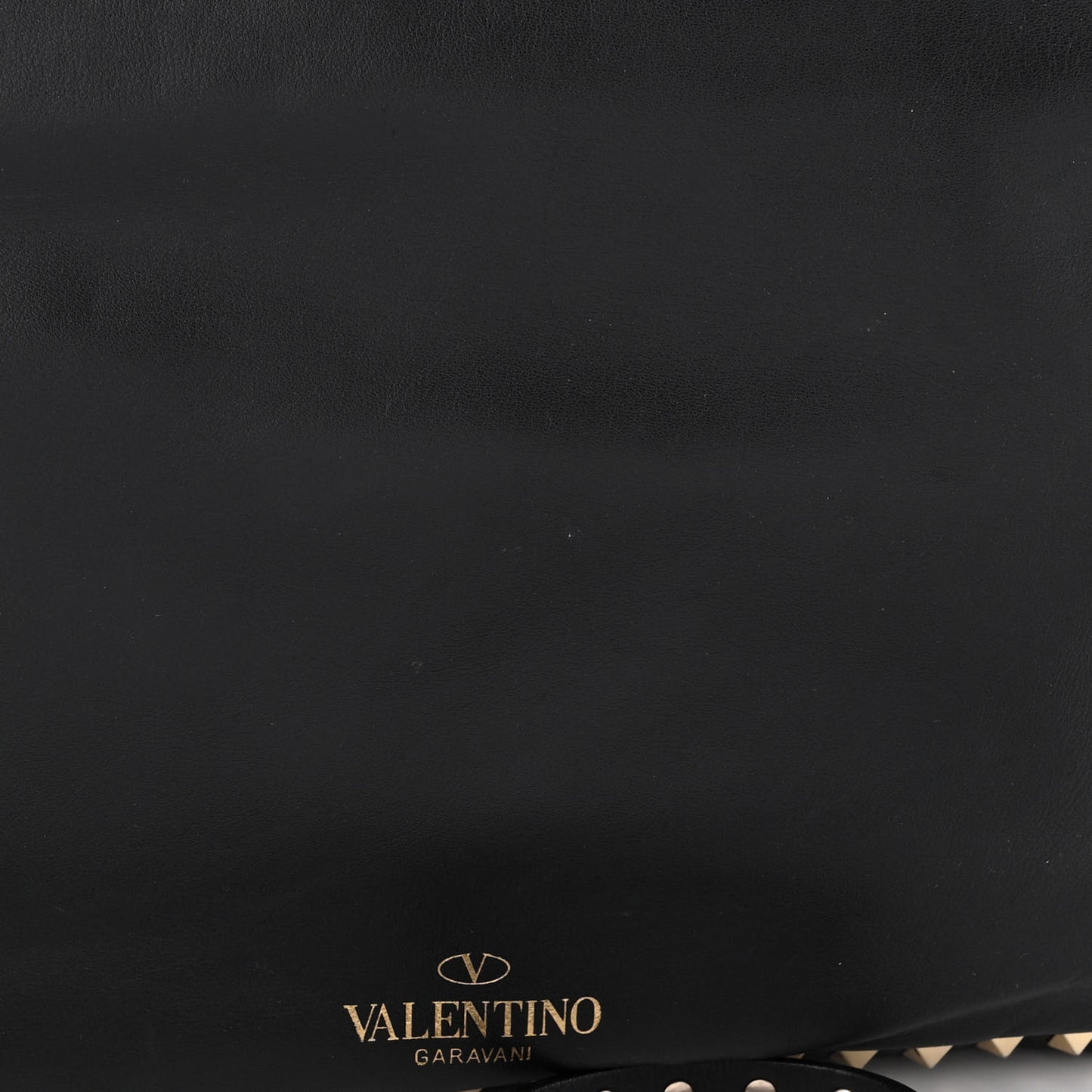 Vitello Medium Rockstud Tote Black