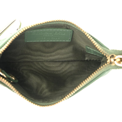 Christian Dior Lambskin Cannage Lady Dior Zipped Key Case Green 5 of 7