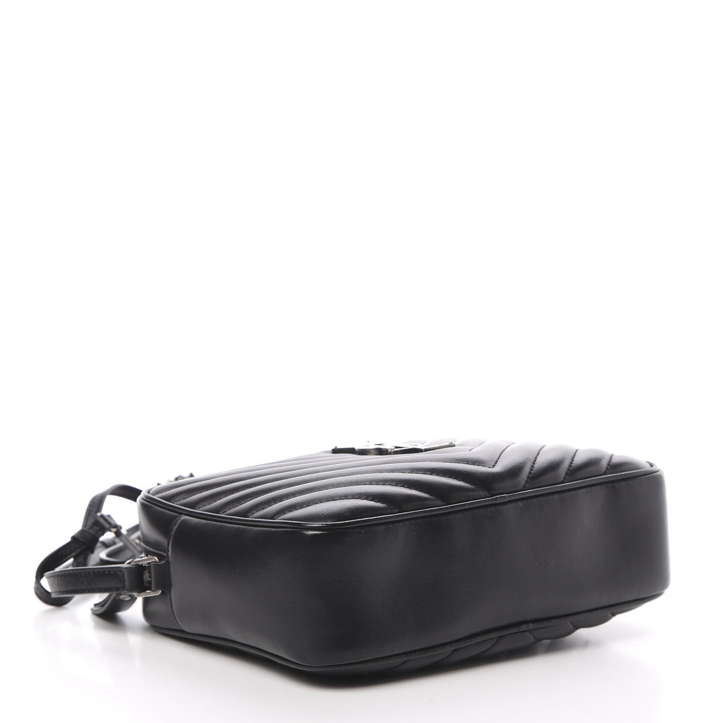 Calfskin Matelasse Monogram Lou Camera Bag Black