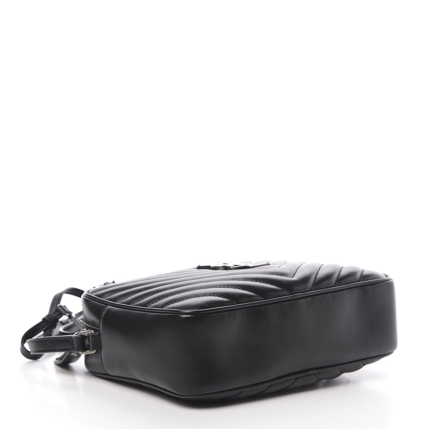 Saint Laurent Calfskin Matelasse Monogram Lou Camera Bag Black 4 of 15