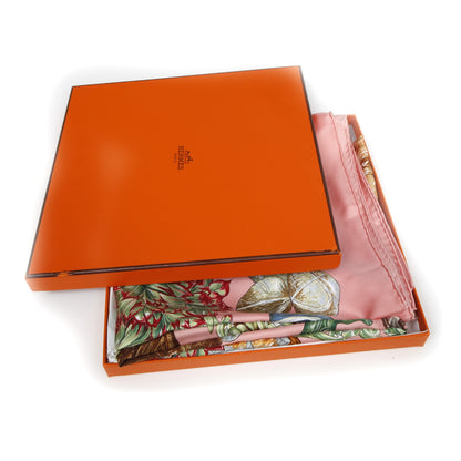 Hermes Silk Jardin Secret Scarf 90 7 of 7