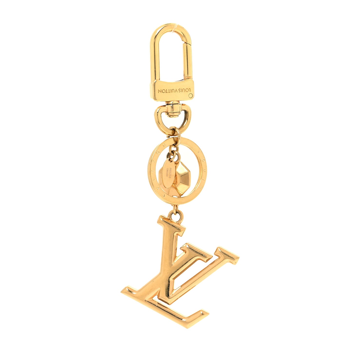 LV Facettes Bag Charm Key Holder Gold