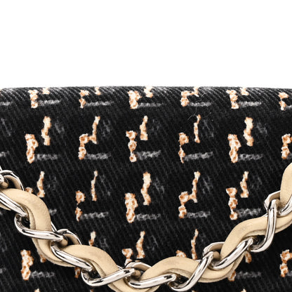 Chanel Canvas Lambskin Small Flap Black Beige Multicolor 8 of 11